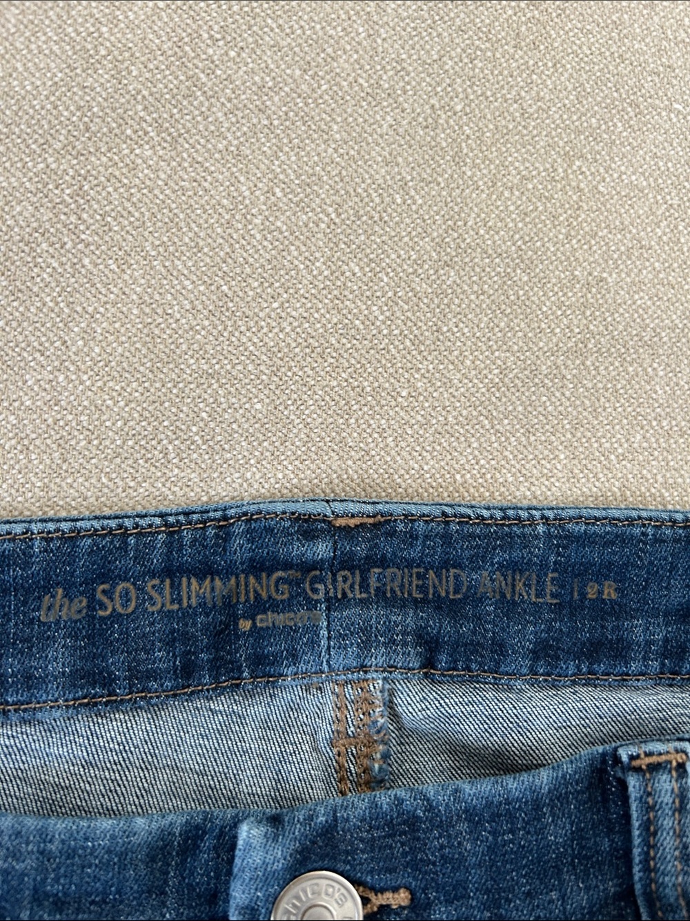 SO SLIMMING Girlfriend Ankle Jeans - Blue